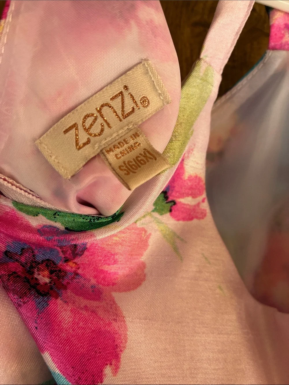Cat & Jack Pink Floral Spaghetti-Strap Dress